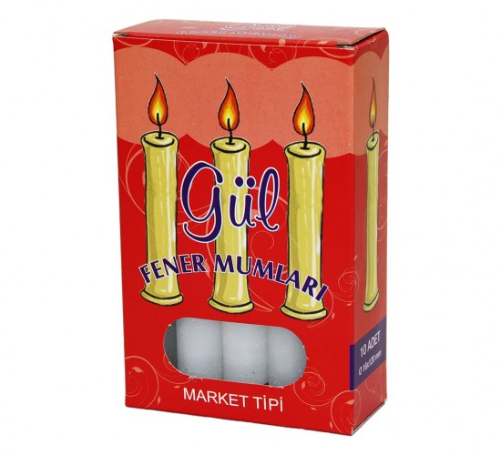 GÜL CANDLE -320 ( 10PCS ) MARKET MUM*144