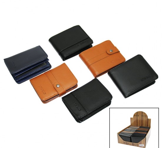 MKM MAN ( 02-90-65 ) ( DESİGN ) CÜZDAN ( SUNİ DERİ ) ( MİX=YATAY-DİKEY ) ( BRKT-419127 )*30X1