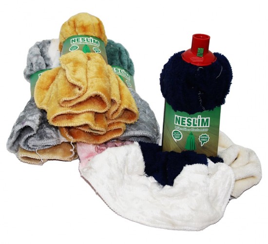 NESLİM ( KÜÇÜK BOY ) MİKROFİBER HAVLU MOP PASPAS*100