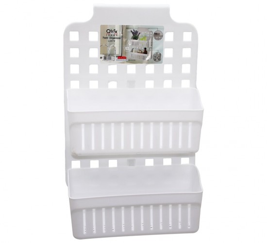 QLUX L-00778 TWİN 2 SEPETLİ ASKILI KADEMELİ ORGANİZER*16=K