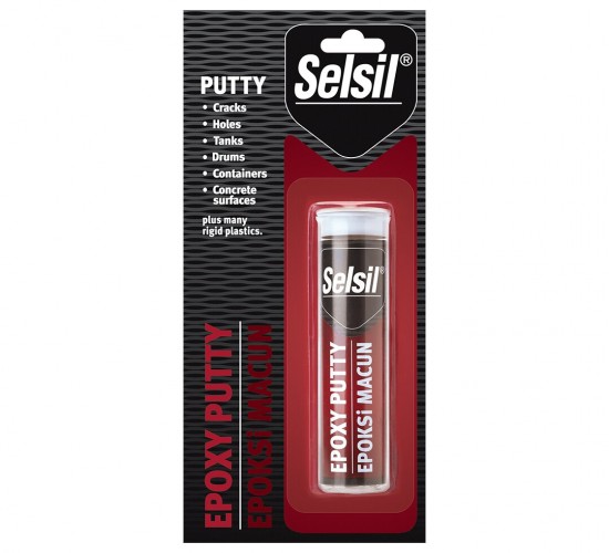 SELSİL-3627 ( EPOXY PUTTY & EPOKSİ ) MACUN ISIYA DAYANIKLI YAPIŞTIRCI 57GR ( AHŞAP & METAL & CAM & SERAMİK )*12=K