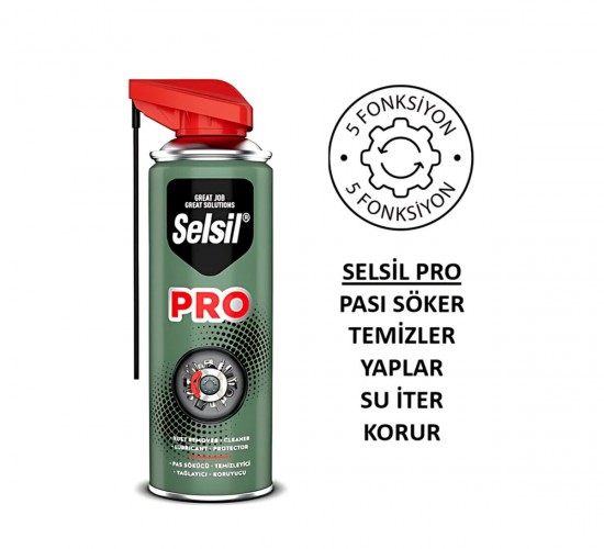 SELSİL-50600 PRO COBRA SMART ÇOK AMAÇLI PAS SÖKÜCÜ & TEMİZLEYİCİ & YAĞLAYICI & KORUYUCU SPREY 400ML*24