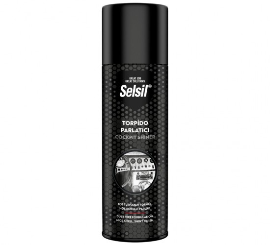 SELSİL OTO & ARAÇ TORPİDO PARLATICI SPREY 200ML ( HOŞ KOKULU & PARLAK & TOZ TUTMAYAN FORMÜL )*36