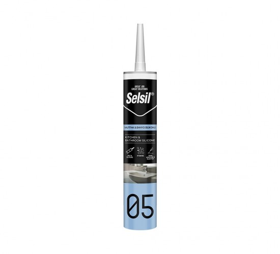 SELSİL-2431 05 ( ŞEFFAF ) MUTFAK VE BANYO SİLİKON 280ML*25=K