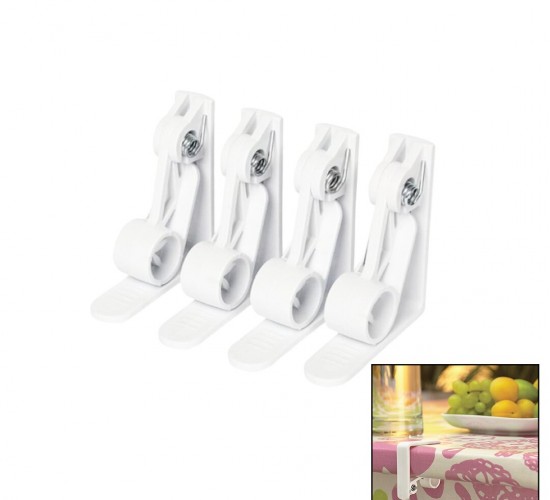 MELODY HOUSEWARE M-401 ( 4PCS ) PLASTİK & YAYLI MASA ÖRTÜSÜ MANDALI KISKACI*70