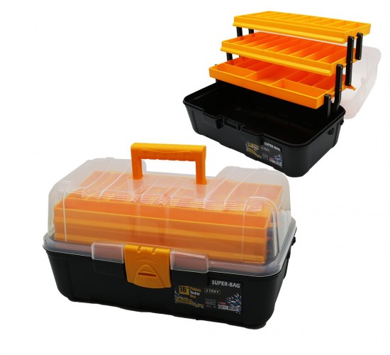 SUPER-BAG ASR-5038 ( 16LIK & 3 RAFLI ) BALIKÇI TAKIM ÇANTASI*12