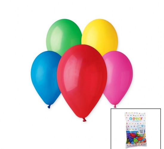 GEMAR-G90 14/A RENKLİ KLASİK BALON #080 ( 10'' & 26CM & 100PCS )*1X100