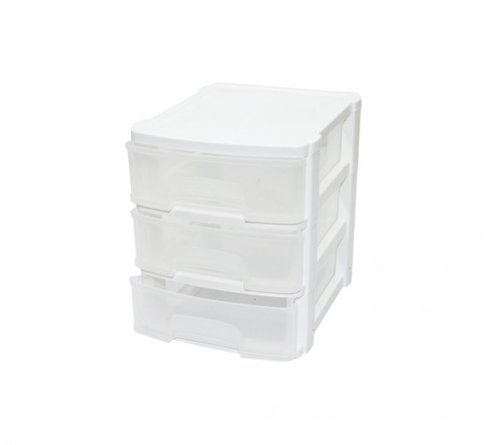 SUPER-BAG ASR-5023 ( TONTON & NO:0 ) ÇEKMECE 3 KATLI ( 17.5X14.4X16.9CM )*24
