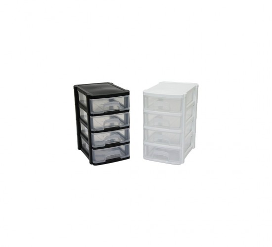 SUPER-BAG ASR-5032 ( TONTON & MİNİ ) ÇEKMECE 4 KATLI ( 10.3X13.9X16.6CM )*36