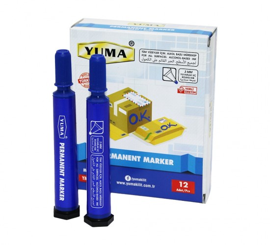 YUMA YM-790M ( MAVİ ) KOLİ KALEMİ*12X96