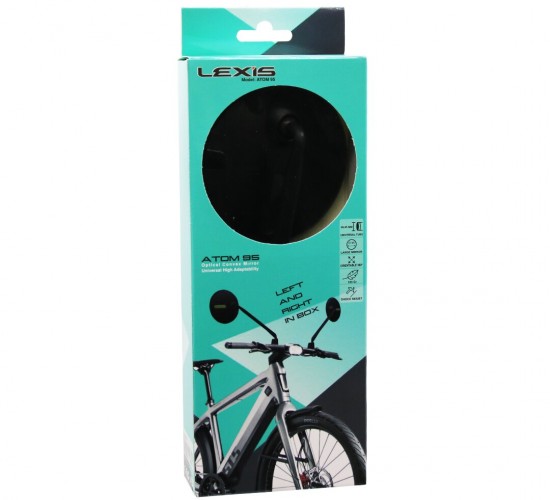 LEXİS ATOM-95 A-X002 ( 2PCS ) ( YUVARLAK ) GİDON ÜSTÜ BİSİKLET AYNA ( OYNAR BAŞLIK )*44