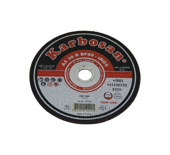 KARBOSAN-10420 İNOX METAL KESİCİ DİSK 180MMX1.9X22 ( SPRAL TAŞI )*150
