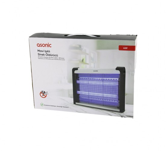 ASONİC AS-A28 SİNEK ÖLDÜRÜCÜ CIZ MAKİNE ( 4W & 2000V ) (2PCS LED MAVİ IŞIK TÜPÜ FLORESAN) (30M2 ETKİNLİK ALANI)*16