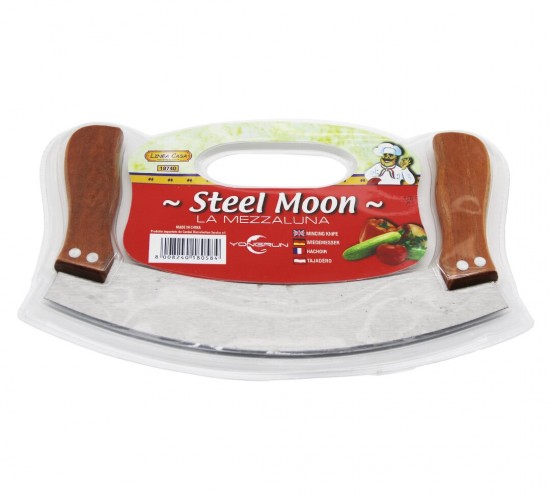 LINEA CASA-18740-802 STEEL MOON ( ÇİFT AHŞAP SAPLI ) ZIRH BIÇAK ( KESİCİ & DOĞRAYICI )*144