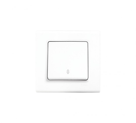 VİKO ( 9140 0004 ) LİNNERA S ( VAVİEN ) TEKLİ ANAHTAR ( BEYAZ ) ( ÇERÇEVELİ )*12X10