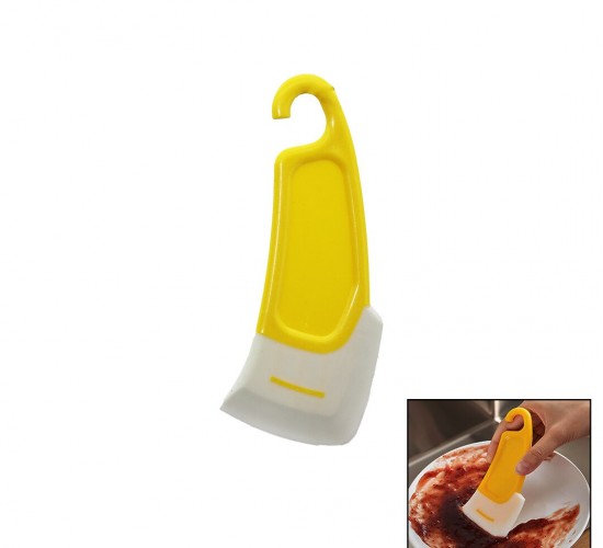 BAYSA-1443 ( YAĞ & LEKE ) KAZIYICI ( MİNİ ) SİLİKON SPATULA ( PLASTİK SAPLI & ASKILIKLI )*1500