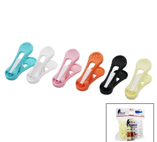 PAMİR ASTERİA PMR-015 ( 12PCS ) ( YAYSIZ ) PLASTİK RENKLİ MANDAL*64