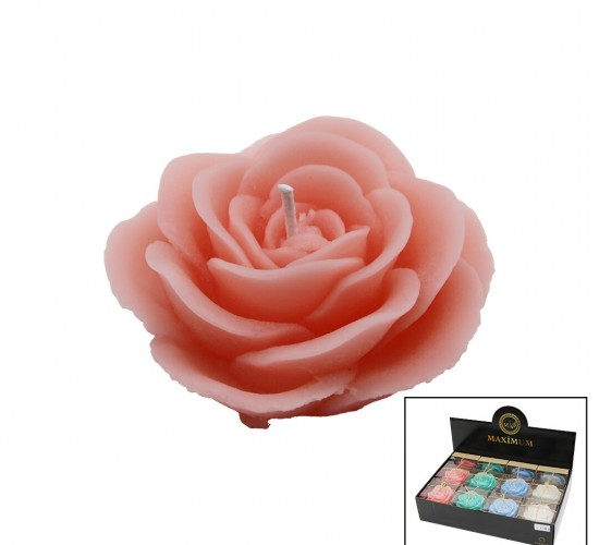 MAXİMUM MAX-2350 ( TEKLİ ) ( BÜYÜK GÜL MODELİ ) ( RENKLİ & KOKULU ) MUM*20X8