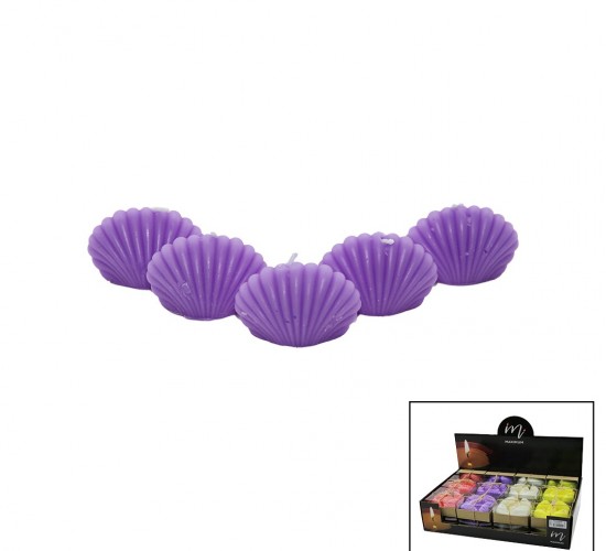 MAXIMUM MAX-2414 ( 5PCS & İSTİRİDYE ) RENKLİ KOKULU MUM*20X8