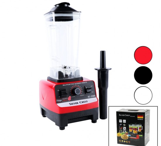 SILVER MAX SC-1589 ( 9999W ) ( BUZ KIRICI ) ÇOK AMAÇLI BLENDER DOĞRAYICI ( 2PCS HAZNE BIÇAKLI= 2LT & 0.5LT ) ( 32000 RPM ) *6