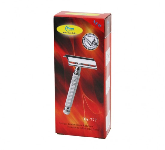 TİMA TA-777 ( VİDALI & AÇ KAPA BAŞLIK ) ( METAL NİKEL & KLASİK ) SAKAL TRAŞ APARATI ( JİLET TAKMALI ) ( LÜX KUTULU )*6X40