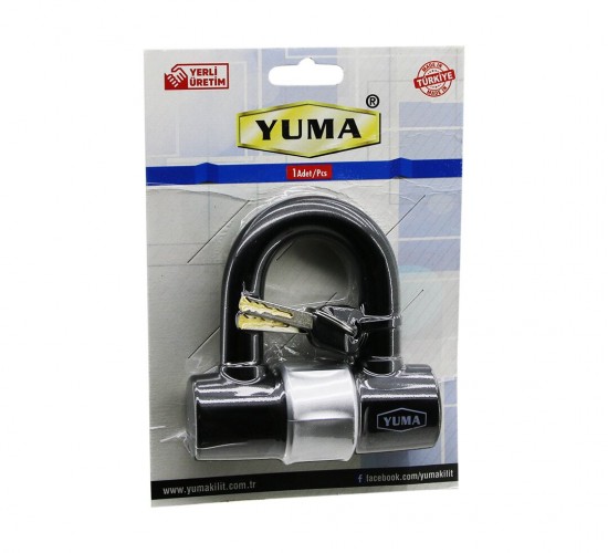 YUMA YM-740-V ( ÇOK AMAÇLI ) ( ÇELİK & U BAR & KELEPÇE DİSK ) ANAHTARLI ASMA KİLİT*40