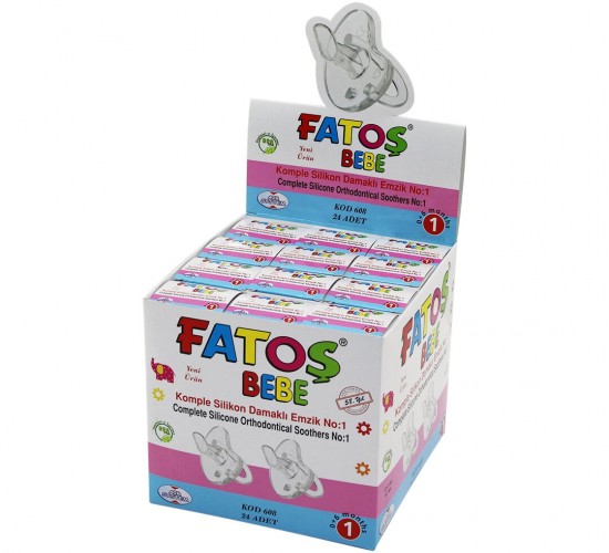 FATOŞ BEBE-608 ( NO-1 & KOMPLE SİLİKON ) ( DAMAKLI ) EMZİK*24X24