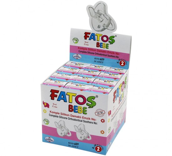 FATOŞ BEBE-609 ( NO-2 & KOMPLE SİLİKON ) ( DAMAKLI ) EMZİK*24X24