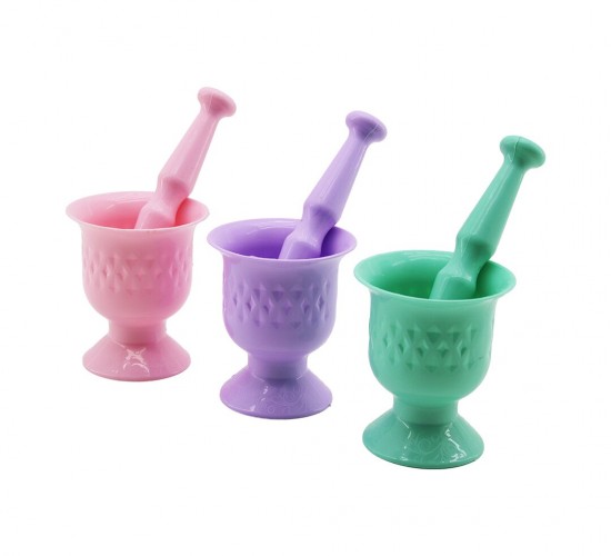 URVE UR-3116 RENKLİ PLASTİK HAVAN & MORTAR ( SARIMSAK DÖVECEK )*36