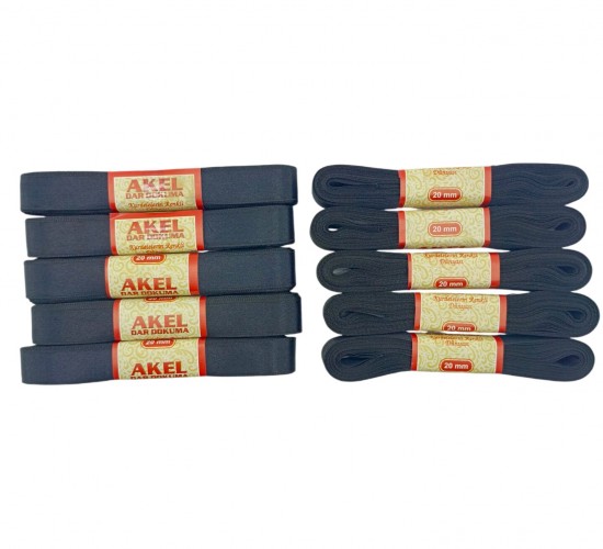 AKEL ( 2CMX10MT ) ( POŞETLİ ) ( SİYAH ) KURDELE*10X50