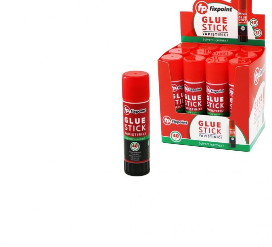 FİXPOİNT P-2657 ( 40GR ) GLUE STICK YAPIŞTIRICI (SOLVENT İÇERMEZ) (YIKANABİLİR) (KOLAY UYGULAMA) (KAĞIT & KARTON YAPIŞTIRICI STİCK) PRİT*12X30