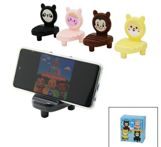 CARTOON PHONE HOLDER YAKUT-11614 ( ÜÇGEN SEHPALI ) RENKLİ PLASTİK MİNİ TELEFON TUTACAK (3 KANALLI)*486