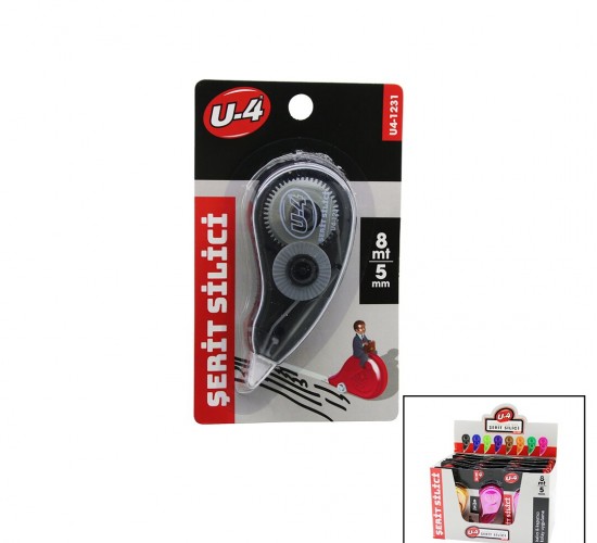 U-4 U4-1231 ŞERİT SİLİCİ & DAKSİL ( 5MM X 8MT )*24X24