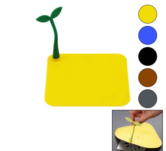 İBİCO (KARE) (GİDER KAPAK & SİLİKON) SÜZGEÇ KOKU ÖNLEYİCİ (RENKLİ MAT) (ÇİÇEK MODELİ TUTMA SAPLI) (BRKT-217927)*20X1