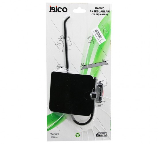 İBİCO BANYO BNY-712 ( SİYAH ) ( KAPAKLI SOLO ) METAL ( KAĞIT HAVLULUK ) ( YAPIŞKANLI MONTAJ )*50