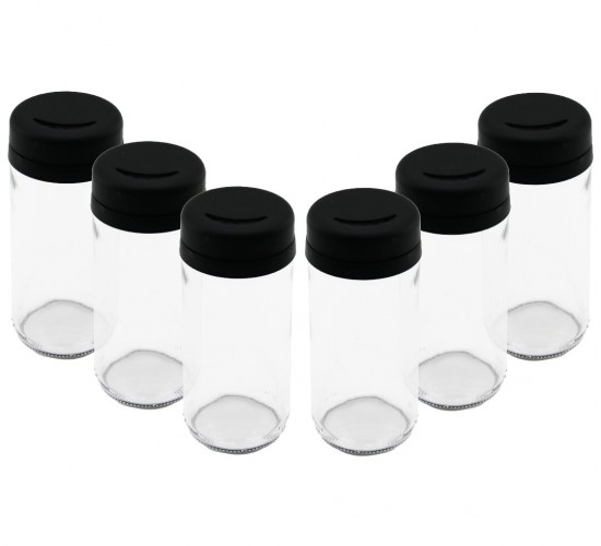 URAS S-00107 KITCHEN BOUTIQUE ( 6PCS ) ( CAM & 225ML ) BAHARATLIK & TUZLUK ( PLASTİK KAPAK )*1