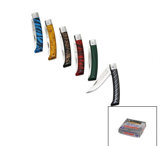 ÇELİKTÜRK ( NO-1 ) PASLANMAZ ( BİLEZİKLİ ) ÇAKI ( RENKLİ PLASTİK SAPLI )*10X1