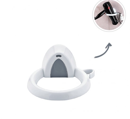 QLUX L-00579 ( PLASTİK ) SAÇ KURUTUCU & FÖN MAKİNE ASKISI ( YAPIŞKANLI & DUVARA MONTE )*36