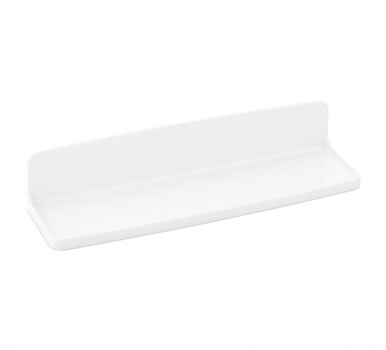 SONDA WAREHOUSE QLUX L-00647 ZEN ETEJER ( BEYAZ SERT PLASTİK ) ( YAPIŞKANLI & DUVARA MONTE ) ( 8X29.5CM ) (ETAJER)*40=K