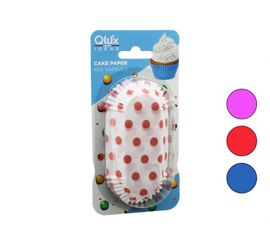 QLUX L-00167 ( ELİPS & GENİŞ ) ( KARTELA ) ( KAĞIT ) KEK KAPSÜLÜ*60