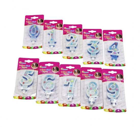 KSMART K-9809 ( RAKAMLI & SİMLİ ) DOĞUM GÜNÜ MUMU*36X20
