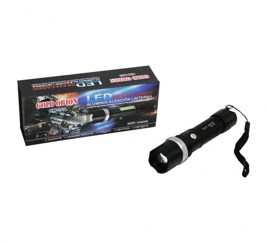 GOLD ORION KM-105 ( 2IN1 ) ( ZOOMLU EL FENERİ & COB LED ) ( USB ŞARJLI ) ( METAL KASA ) ( 15.5CM ) ( 3000 LUMEN )*100