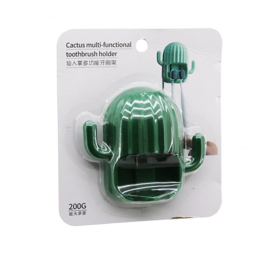 CACTUS MULTİ-FUNCTİONAL 200-G YAKUT-12432 (KAKTÜS MODELİ) (DİŞ FIRÇALIK & 2 KOL ASKILIK) (YAPIŞKANLI MONTAJ)*240