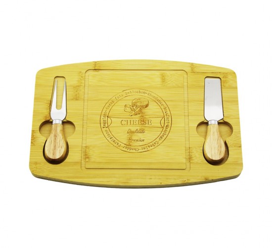 PABLITO HOME PBT-331(BIÇAK SAĞ-SOL) (AHŞAP BAMBU) KAHVALTI PEYNİR SUNUM PANO (2PEYNİR BIÇAK=AHŞAP SAPLI)(19X29CM &1.5CM)*36