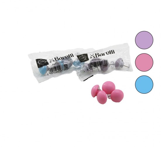ENFA ENF-758 ( 4PCS & KUMAŞ KAPLAMA ) ( PLASTİK ) MANTAR İĞNE UÇLU YORGAN KLİPS & NEVRESİM TUTUCU SABİTLEYİCİ*50X8