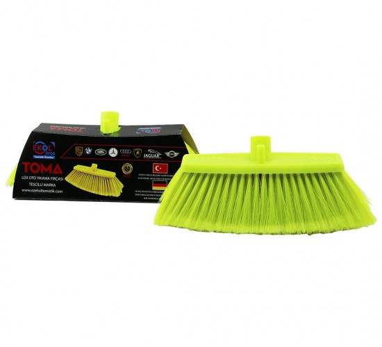 EKOL FIRÇA EF-212 TOMA ( KUTULU ) ( 20CM )LÜX OTO YIKAMA FIRÇASI ( TEK RENK ( FLORESAN ) FIRÇA KILLARI)*12=K