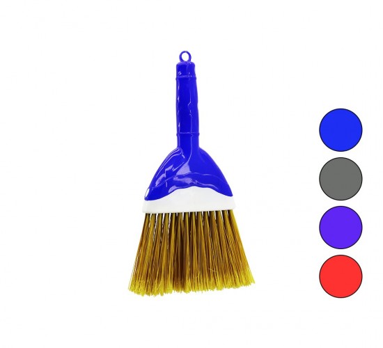 EKOL FIRÇA EF-168 JOKER ( NO-1 ) RENKLİ PLASTİK SÜPÜRGE ( SABİT SAPLI=18CM )*24=K