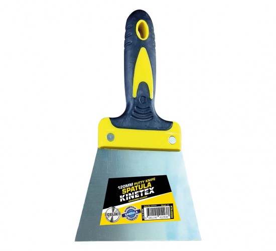 KINETEX KTX-2200 ( 120MM ) KAUÇUK SAPLI & ÇELİK BOYACI SPATULASI*12X10