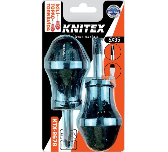 KNITEX KTX-2678 ( 2PCS & YILDIZ-DÜZ ) TOPAÇ TORNAVİDA SETİ 6X35*30