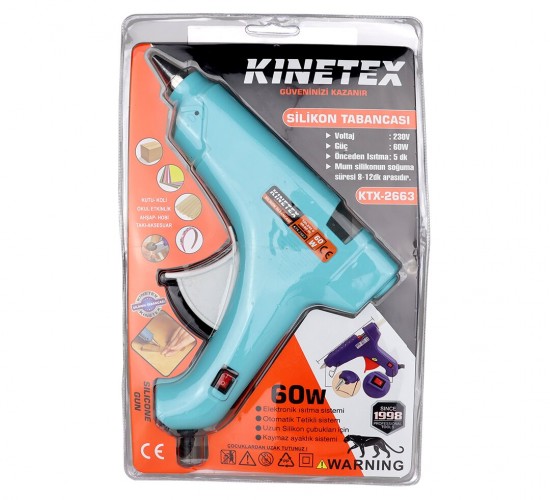 KINETEX KTX-2663 ( 60W ) ( ANAHTARLI ) ( SICAK ) ( KALIN MUM ) SİLİKON TABANCASI*42